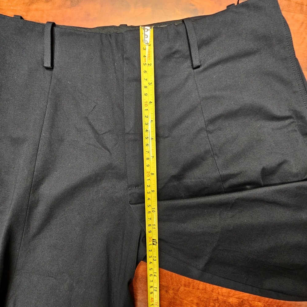 Zara Womens XL Balloon Barrel Leg Cropped Pleated Trousers Black High Rise - Picture 6 of 16